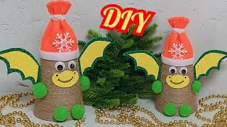 🐲СИМВОЛ 2024 года🐲ЗАБАВНЫЙ ДРАКОН своими руками. Новогодние поделки. Dragon. DIY Christmas crafts.