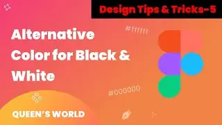 Alternative color for black and white 🤩|Design Tips & Tricks - 5 |  Tamil 