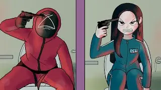 [Squid Game] Russian Roulette in the Bathroom