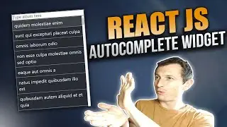 [ REACT JS ] Autocomplete input