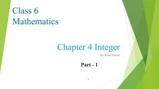 Class 6 Maths Integer part 1 Natural number, Whole number and Integer with Solved Question