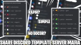 SHARE DISCORD TEMPLATE SERVER MAFIA │| RAMEIN BROH