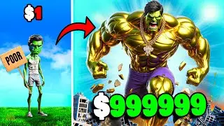 $1 to $1,000,000 Hulk in GTA 5 RP