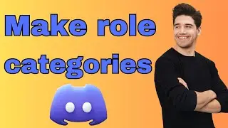 How to make role categories on discord