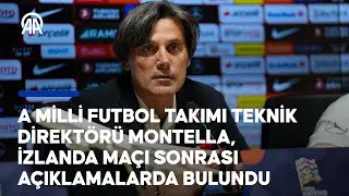 A Milli Futbol Takımı Teknik Direktörü Montella, İzlanda maçı sonrası açıklamalarda bulundu