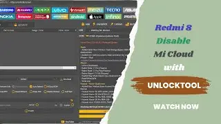 Redmi 8 Reset/Disable Mi Cloud 100% Done By Unlock Tool