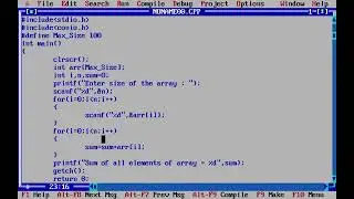 Example of One Dimension Arrays in C Programming language (@educationzone4055 )