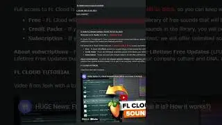 Use FL Cloud for FREE for a limited time (keep any samples forever!) 