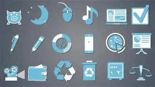 Animated Icons After Effects Template: