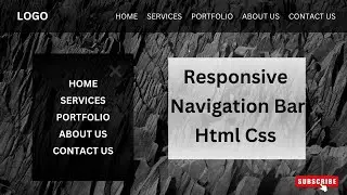 How To Create a Responsive Navigation Bar Using HTML & CSS