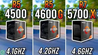 Ryzen 5 4500 vs Ryzen 5 4600G vs Ryzen 7 5700X - Tested in 2023