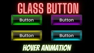 Create a glass button Hover animation 