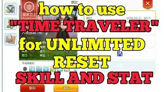 Time Traveler adv skill. How to use!