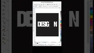 Overlapping or Shadow Text Effect in #coreldraw #shorts #shadow #overlapping