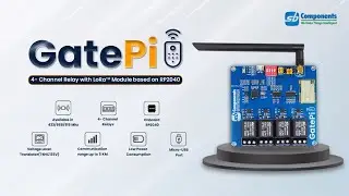 4 Channel Relay Board with LoRa Module based on RP2040 - GatePi