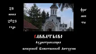 Савватьево. Знаменный распев на Божественной Литургии. 25 июня 2023 г.