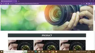 Project for Photography website using bootstrap in one html file with smooth scrolling 