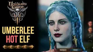 Baldur's Gate 3 Character Creation [Modded] - Hot Female Elf - Umberlee Priestess [4K]