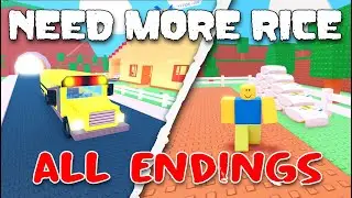 NEED MORE RICE - All Endings - Full Gameplay! [ROBLOX]