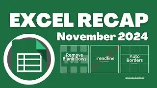 Excel Recap November 2024‼️ 