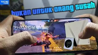 Tecno Phantom V Flip 256GB Game Test FreeFire Max || Handcam || Dimensity 8050 (6 nm) || 4000 mAh