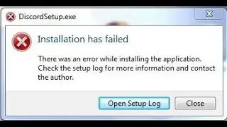 🚩 Discord installation has failed