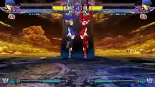 BlazBlue CSE [PC version]: Mirror Match, Noel vs. Noel #2 (double KOs, ryona [リョナ])