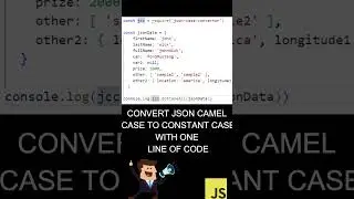 JSON Camel Case to Dot Case - One Liner - JS