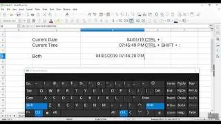 How to Insert Date and Time in Excel or Calc | TechwithGuru