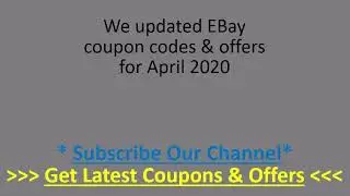 eBay Coupon Code April 2020