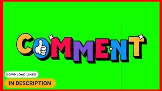 Best Green Screen Comment Button On YouTube | Comment Animation Button | Green Screen YouTube Button