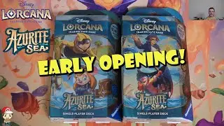 EARLY Disney Lorcana: Azurite Sea Theme Deck Opening! Complete Decklists! (Disney Lorcana News)