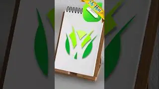 How to Make 3d letter W logo illustrator 🔥 