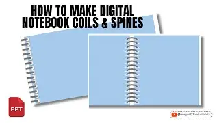 How to Make Notebook Spine Coils Make Notebook Binding Coils Powerpoint Tutorial