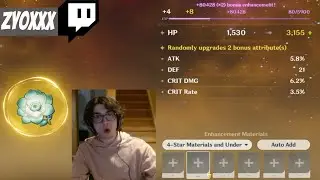 Genshin Impact Streamers Roll Artifacts 