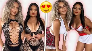 *SEXY* CLOTHES TRY ON HAUL 🤯 SEE THROUGH ROLEPLAY HALLOWEEN COSTUMES 🔥 || Toni Camille