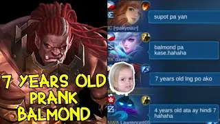 TOP 1 GLOBAL BALMOND 7 YEARS OLD IN MYTHIC RANK PRANK