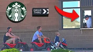 Tiny Cars in Drive Thru! *Prank* (ft MoreJStu) | Thats Amazing