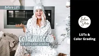 Color Grading Cold Winter LUTs for Premiere Pro & After Effects & DaVinci Resolve & FREE mobile app