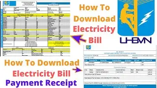 How To Download Electricity Bill And Payment Receipt Easily | UHBNV | Technical Tyagi