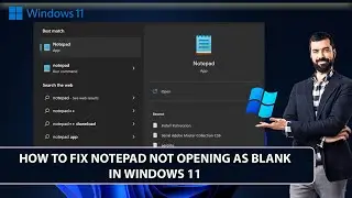 How to Fix Notepad Not Opening as Blank Issue in Windows 11 | Notepad Not Working | Notepad Problem