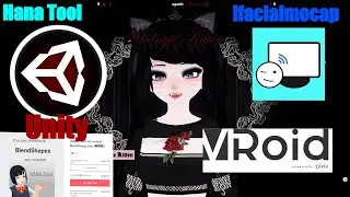 ($10) - VRoid Tutorial for Hana Tool in Unity (52 Blendshapes/Facial Expressions for ifacialmocap)