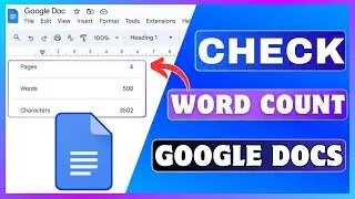 How To Check Word Count In Google Docs | Count Number Of Words In Google Docs