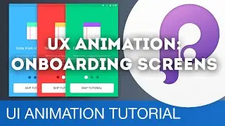 User Onboarding Screens • UI/UX Animations with Principle & Sketch (Tutorial)