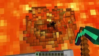 DONT Mine Lava in Realistic Minecraft...