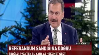 Orman ve Su İşleri Bakanı Sn. Prof. Dr. Veysel EROĞLU' nun HABERTÜRK Canlı Yayını 30.03.2017