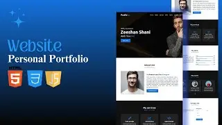 Portfolio Website Design: HTML, CSS & JS