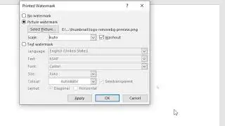 How to insert picture watermark in Microsoft Word | Insert picture watermark