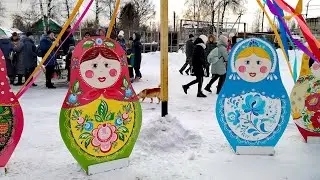 Проводы ЗИМЫ. Масленица. КАДРИЛЬ. Поем и танцуем в САНДОВО, Тверская область.