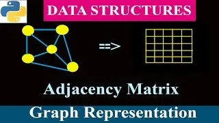 Graph Representation - Adjacency Matrix | Data Structure | Python Tutorials